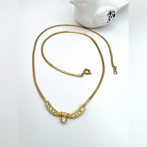 AB OPAL GOLD TONE NECKLACE